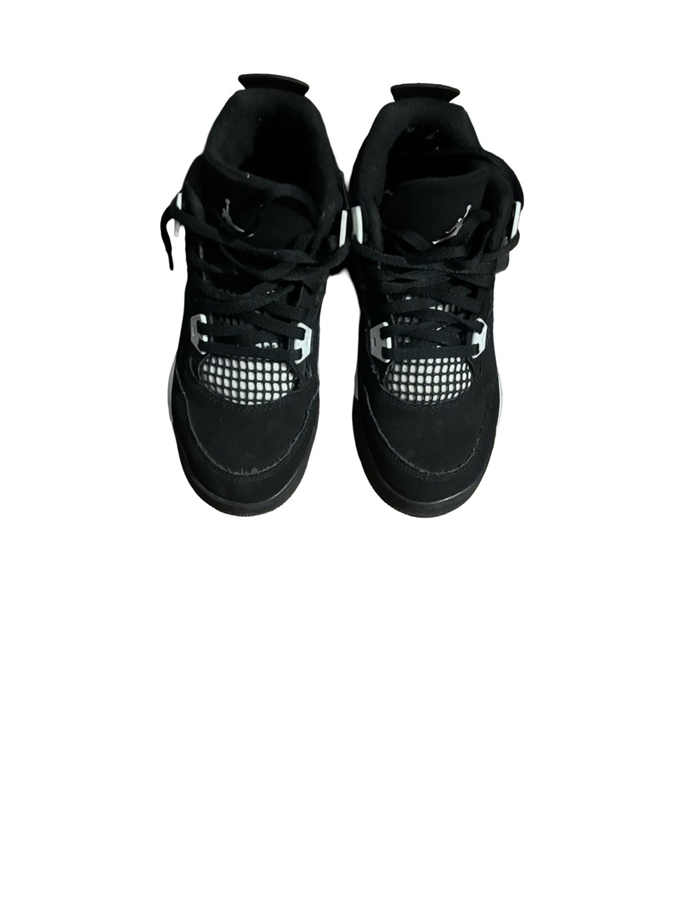Air jordan 4 retro white thunder for kids size 3y.